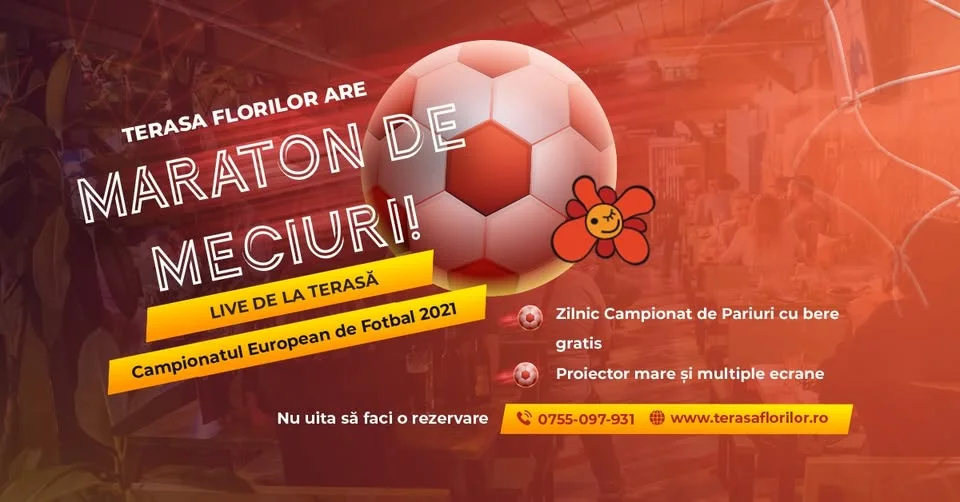 EURO 2020 la Terasa Florilor!