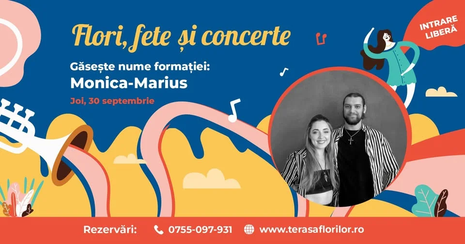 Monica și Marius la Terasa Florilor