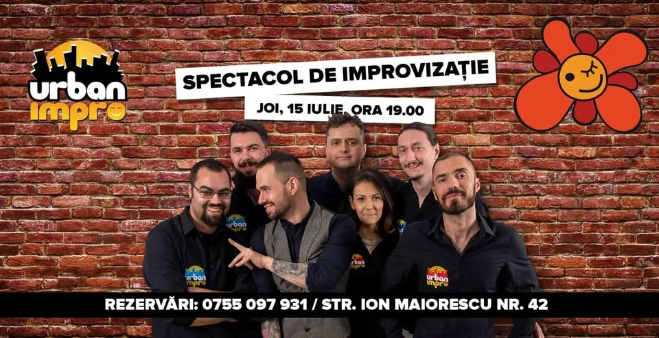 Spectacol de improvizație Urban Impro la Terasa Florilor