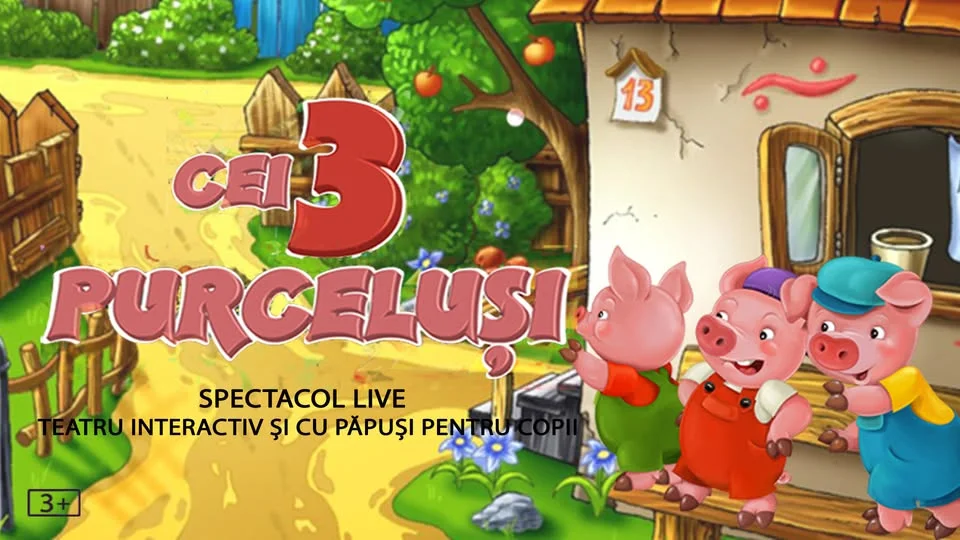 Cei trei purceluși - teatru interactiv @ Terasa Florilor (zona OBOR)