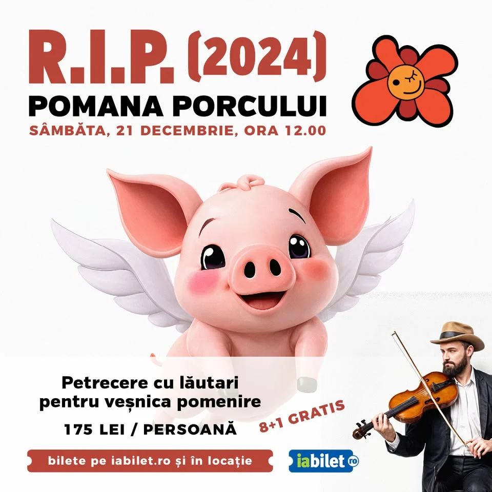 R.I.P. 2024 POMANA PORCULUI - Petrecere cu lăutari pentru veșnica pomenire