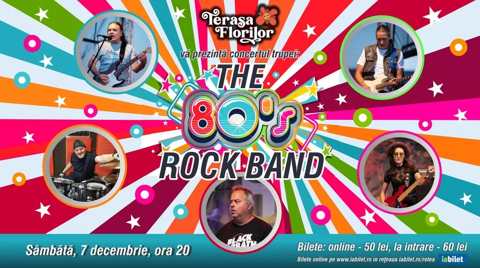 Super-concert retro cu trupa 'THE 80'S ROCK BAND' la Terasa Florilor!