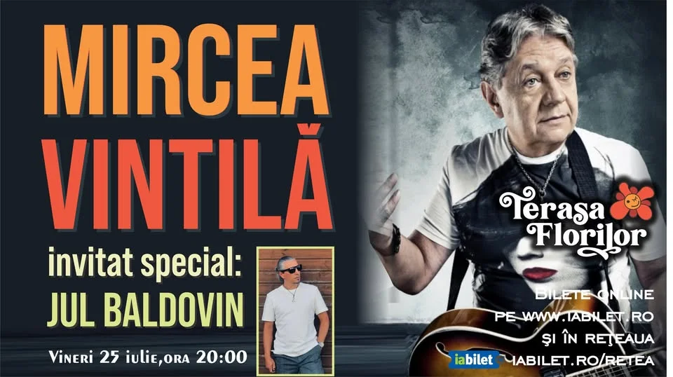 Concert MIRCEA VINTILĂ - "Oprește-mă la tine!" la Terasa Florilor