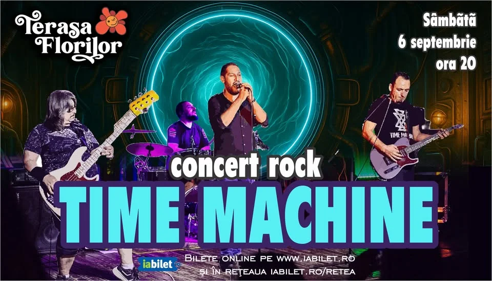 Concert rock cu TIME MACHINE la Terasa Florilor!