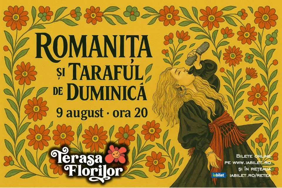 Concert Romanița și Taraful de Duminică, la Terasa Florilor!