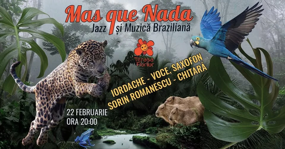 "Mas que nada" - Concert de muzică braziliană și jazz cu IORDACHE și SORIN ROMANESCU