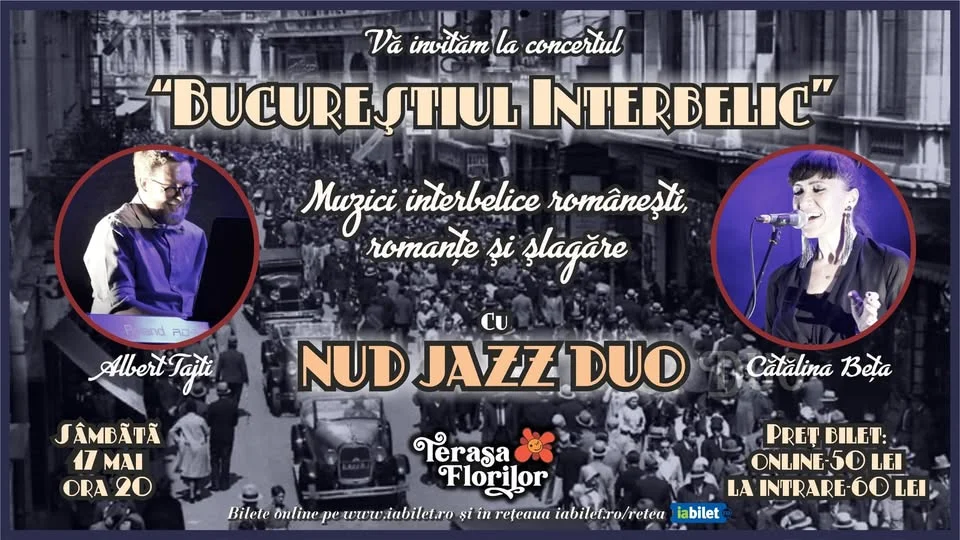Muzici Interbelice cu Nud Jazz Duo, la Terasa Florilor!