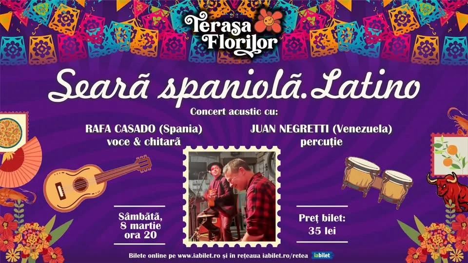 Searã spaniolã, latino, la Terasa Florilor, de Ziua Femeii!