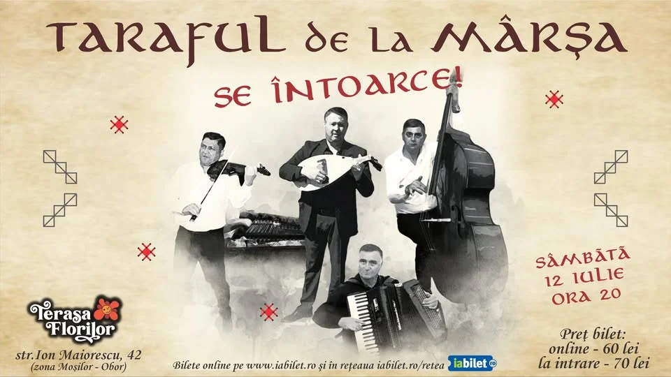 TARAFUL DE LA MÂRȘA se întoarce la Terasa Florilor!