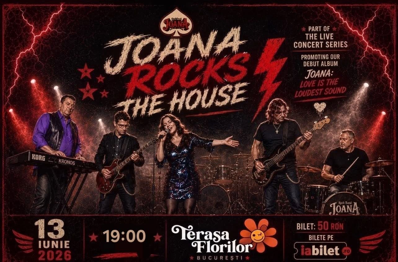 Concert JOANA ROCKS THE HOUSE, la Terasa Florilor!
